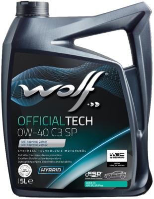 Wolf Motoroil 0w40 5l off.tech c3 sp