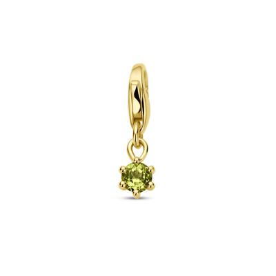 14K Geelgouden Slotbedel met Augustus Geboortesteen - 15,5mm
