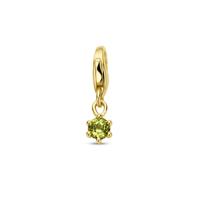 14K Geelgouden Slotbedel met Augustus Geboortesteen - 15,5mm