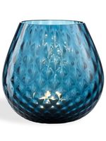 NasonMoretti bougeoir en verre - Bleu