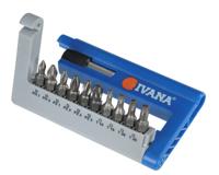 Ivana bitset 11-delig - standaard PH/PZ/Torx - inclusief cassette Ivana bitset 11-delig - standaard PH/PZ/Torx - inclusief cassette