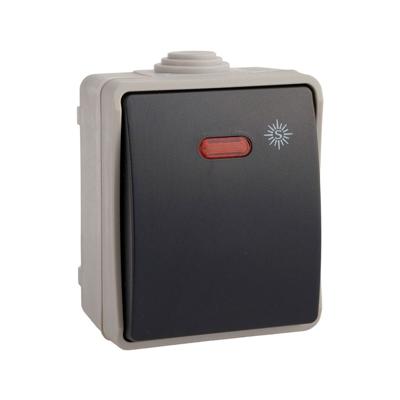Enkelvoudige geschakelde schakelaar Solera 3303il IP54 6,5 x 8 x 5,5 cm