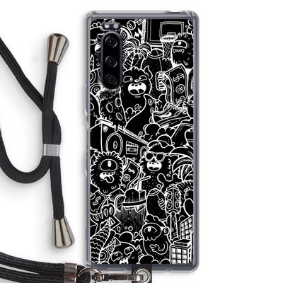 Vexx Black City : Sony Xperia 5 Transparant Hoesje met koord
