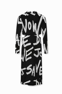 Midi-jurk Manifesto - BLACK - L