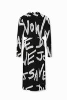 Midi-jurk Manifesto - BLACK - XL - thumbnail