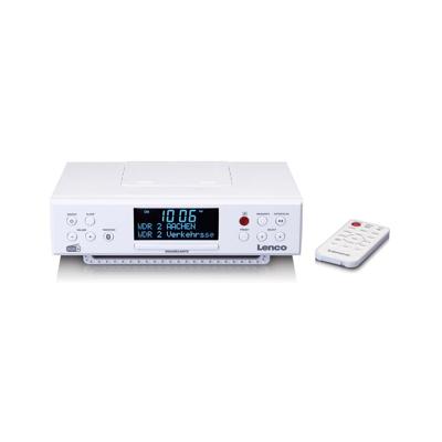 LENCO KCR-190WH - DAB+/FM Keukenradio met Bluetooth®, LED-verlichting en timer - Wit