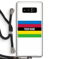 WK Wielrennen: Samsung Galaxy Note 8 Transparant Hoesje met koord
