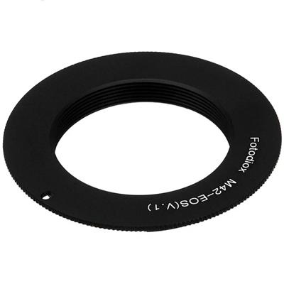 Fotodiox Lens Mount Adapter - M42 Type 1 Screw Mount SLR Lens naar Canon EOS (EF, EF-S) Mount (M42-EOS-V1-FC10)