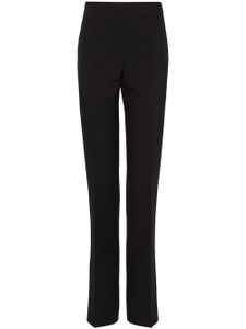 Ferragamo pantalon en laine à coupe droite - Noir