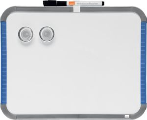 Nobo Slimline mini magnetisch whiteboard, staal, ft 22 x 28 cm