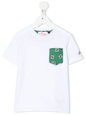 MC2 Saint Barth Kids t-shirt à poche poitrine - Blanc
