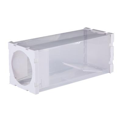 Deur humaan dier levende kooi rat muis en meer kleine knaagdieren PP materiaal transparante kooi trap