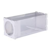 Deur humaan dier levende kooi rat muis en meer kleine knaagdieren PP materiaal transparante kooi trap