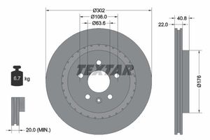 Remschijf 92168305