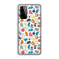 Kleurrijke katten: OnePlus 9 Pro Transparant Hoesje