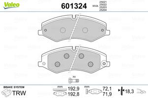 Valeo Remblokset 601324