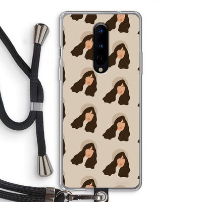 Bonjour mon amour: OnePlus 8 Transparant Hoesje met koord
