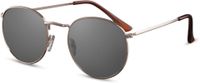 CWI zonnebril unisex rond goud/zwart (CWI2154) - thumbnail