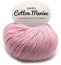 Drops Cotton Merino Uni Colour 5 Poeder-roze