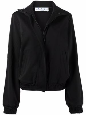 Off-White veste de sport à bande logo - Noir