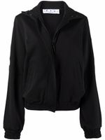 Off-White veste de sport à bande logo - Noir