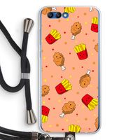 Chicken 'n Fries: Honor 10 Transparant Hoesje met koord