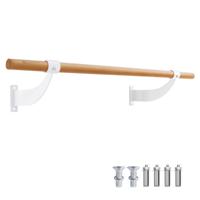 Ballet Wand Bar 120 cm Enkele Ballet Bar Ballet Apparatuur in Beukenhout voor Yoga en Stretching voor Kinderen & Volwassenen