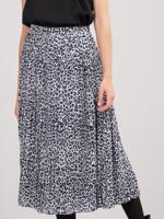 Geplooide rok met luipaardprint