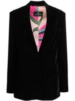 ETRO blazer en velours - Noir