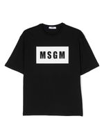 MSGM T-shirt met logoprint - Zwart - thumbnail