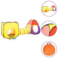 vidaXL Kinderspeeltent met 250 ballen 255x80x100 cm meerkleurig - thumbnail