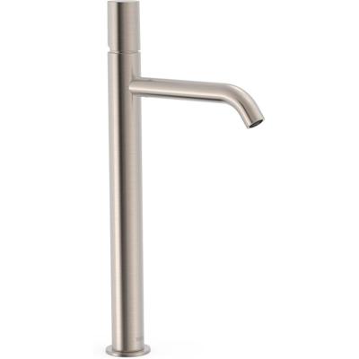 Wastafelkraan Tres Study | Opbouw | Mengkraan | Hoog model | 1-knop | Rond | RVS look