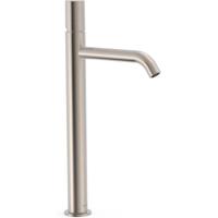 Wastafelkraan Tres Study | Opbouw | Mengkraan | Hoog model | 1-knop | Rond | RVS look