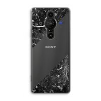 Zwart marmer: Sony Xperia Pro-I Transparant Hoesje
