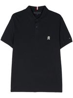 Tommy Hilfiger polo TH Monogram - Bleu