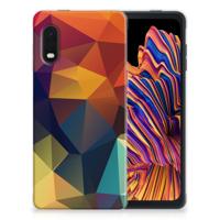 Samsung Xcover Pro | TPU Hoesje | Polygon Color