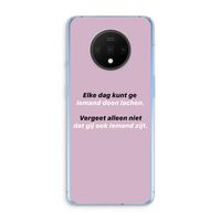 gij zijt ook iemand: OnePlus 7T Transparant Hoesje