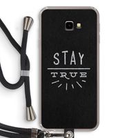 Stay true: Samsung Galaxy J4 Plus Transparant Hoesje met koord