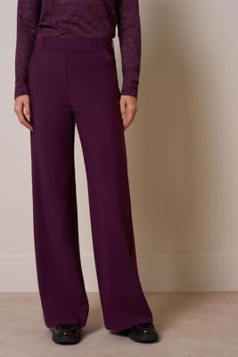 Studio Anneloes Lexie Bonded Trousers 13351 Broek 3800 Blackberry