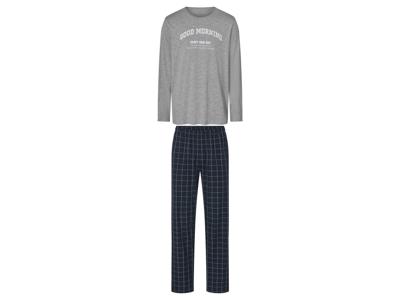esmara Men Heren pyjama (Grijs/donkerblauw, XXL)