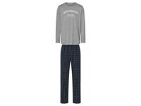 esmara Men Heren pyjama (Grijs/donkerblauw, XXL)