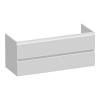 Brauer Joy - Onderkast - 120 cm - met 2 Softclose Lades Greeploos en 2 Sifon Uitsparingen - Mat Wit