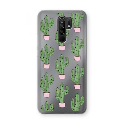 Cactus Lover: Xiaomi Redmi 9 Transparant Hoesje