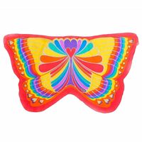 Rode regenboog vlinder vleugels voor kinderen - thumbnail