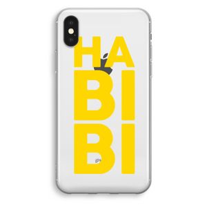 Habibi Blue: iPhone X Transparant Hoesje