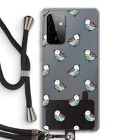 Vogeltjes: Samsung Galaxy A72 5G Transparant Hoesje met koord