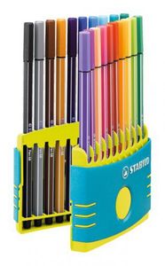 Viltstift STABILO Pen 68 ColorParade turquoise etui ÃƒÆ’ 20 kleuren