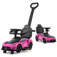 Maserati-Gelicenseerde 3-In-1 Duwauto voor Kinderen 2 Universele Wielen Muzikale Besturing Handrails Stuur Loopauto met Opbergruimte