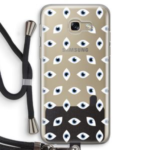 Eyes pattern: Samsung Galaxy A5 (2017) Transparant Hoesje met koord