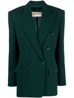 Alexandre Vauthier blazer en laine à boutonnière croisée - Vert - thumbnail